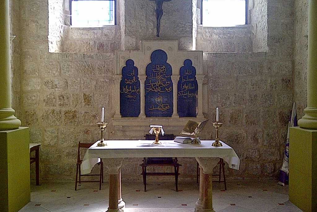 Altar ready for a service