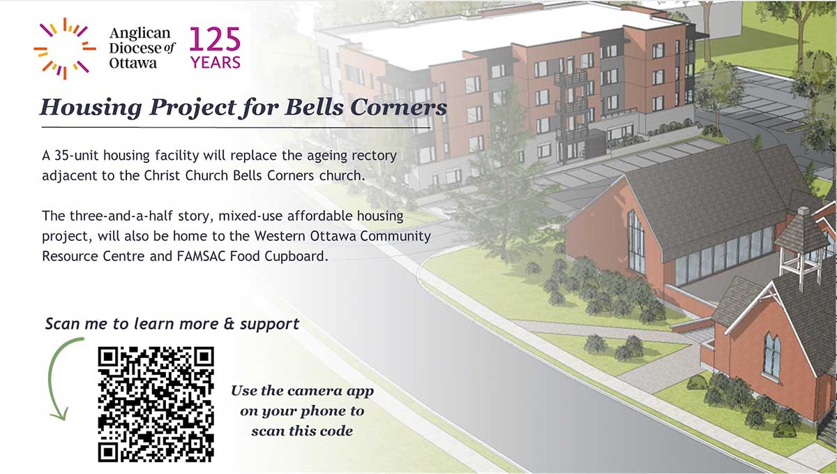 Information image on how to support the Housing Project for Bells Corners