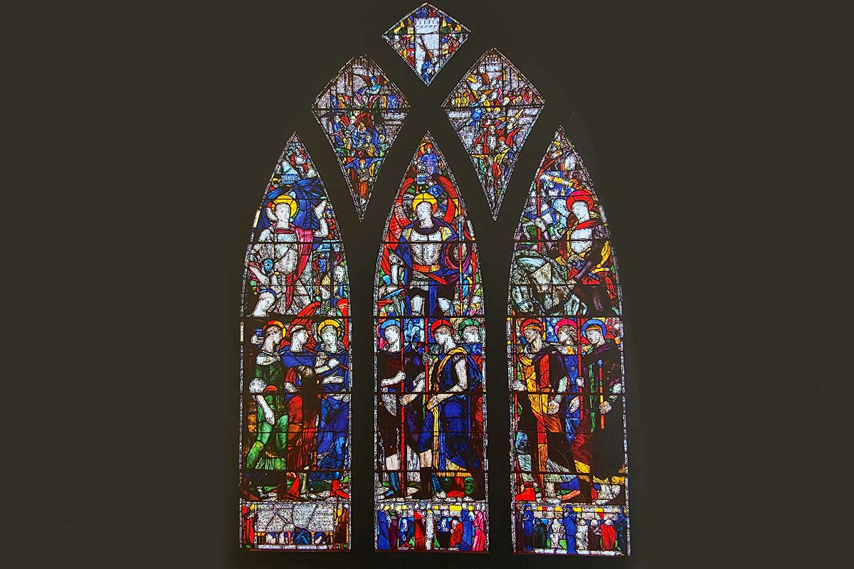 The East Memorial Window, known as the Geddes “Ottawa” Window at St. Bartholomew’s Church in New Edinburgh.