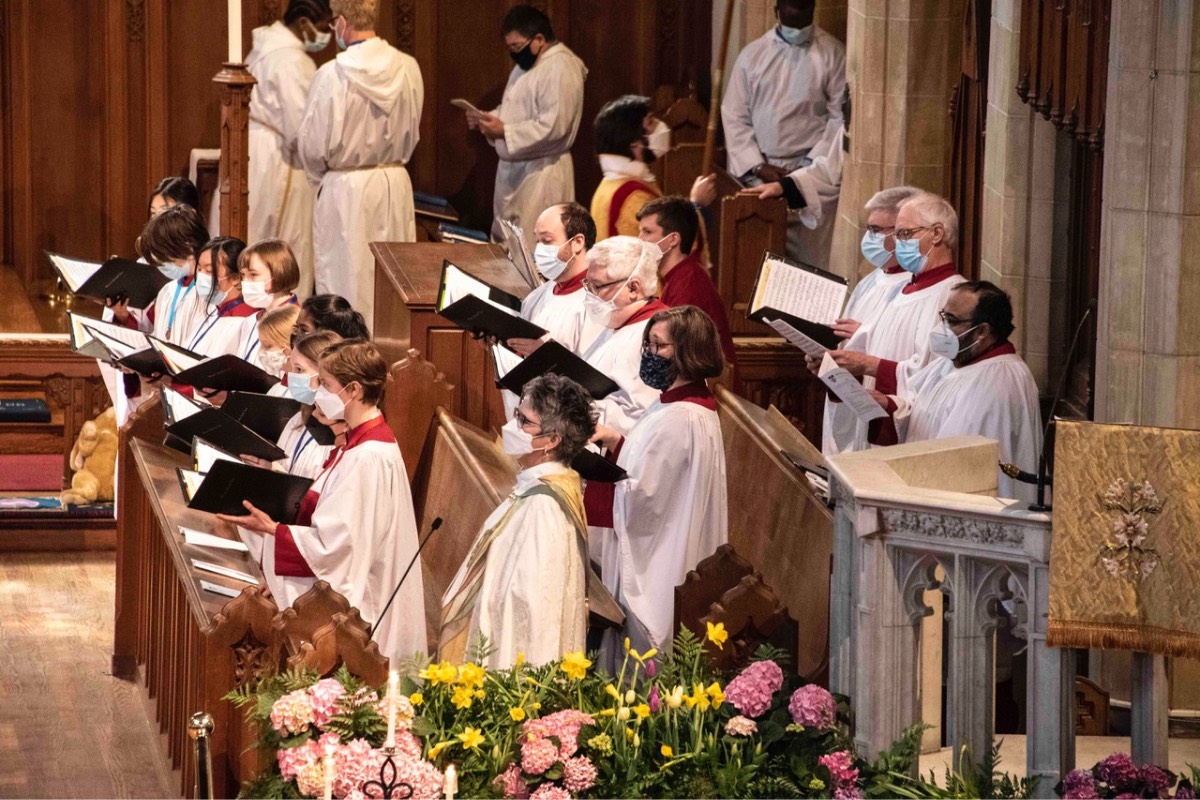 Christ Church Cathedral choir at Easter 2022