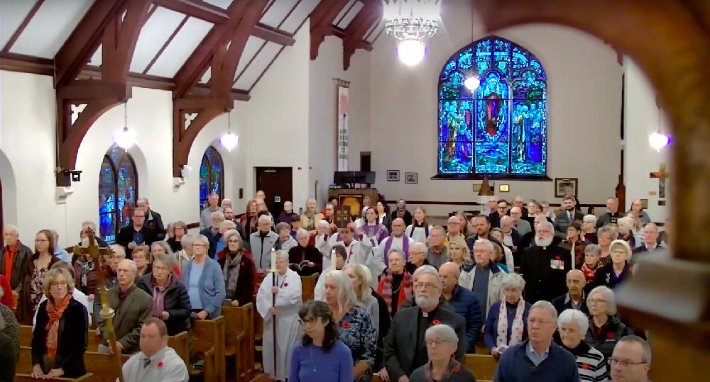 Parishioners and members of the community fill Holy Trinity Pembroke.