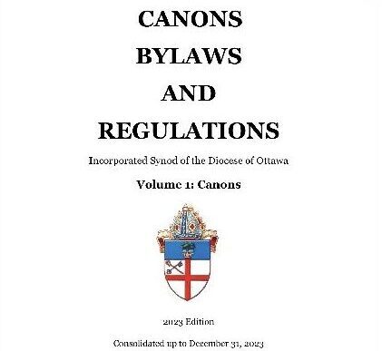 Cover of CBR with diocesan crest