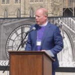 Bishop Andrew Asbil at Parliament Hill vigil.