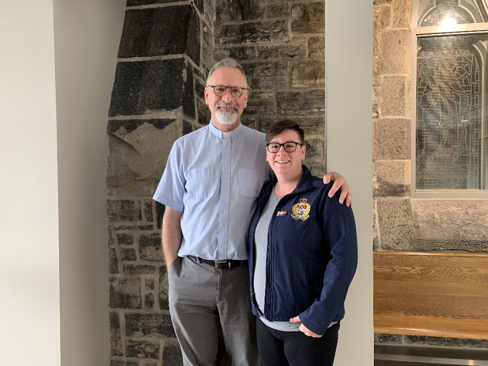 The Rev. Canon Doug Richards and Cst. Amanda Williams