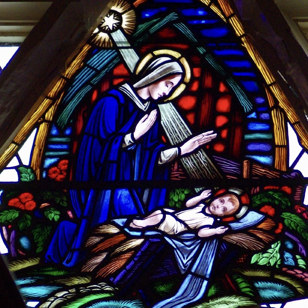 Nativity window from St. Bartholomew's Ottawa