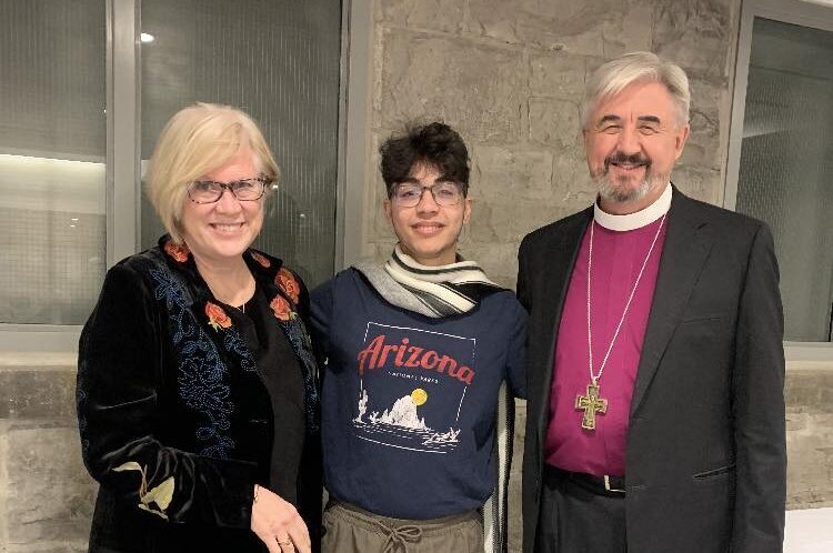 Katherine Shadbolt-Parker, Tareq Qirreh and Bishop Shane Parker