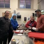 ADO Staff helping in the kitchen