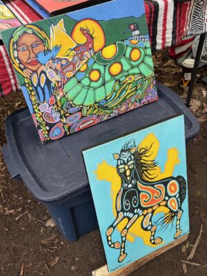 Paintings by an Indigenous artist