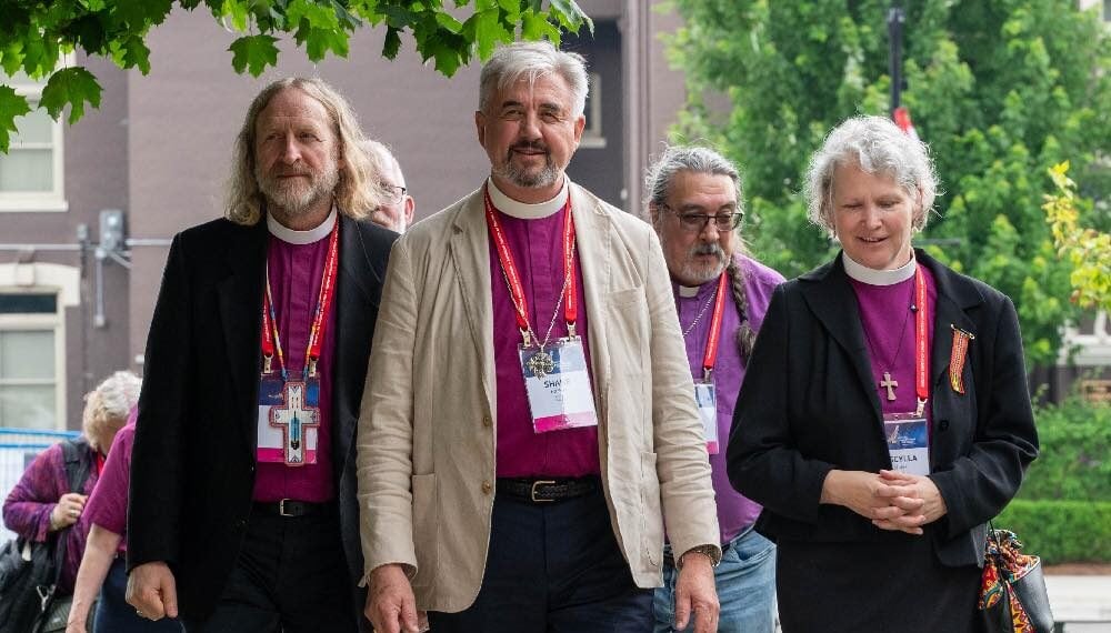 Archbishop Greg Kerr-Wilson, Bishop Shane Parker, Archbishop Chris Harper and Bishop Riscylla Walsh-Shaw