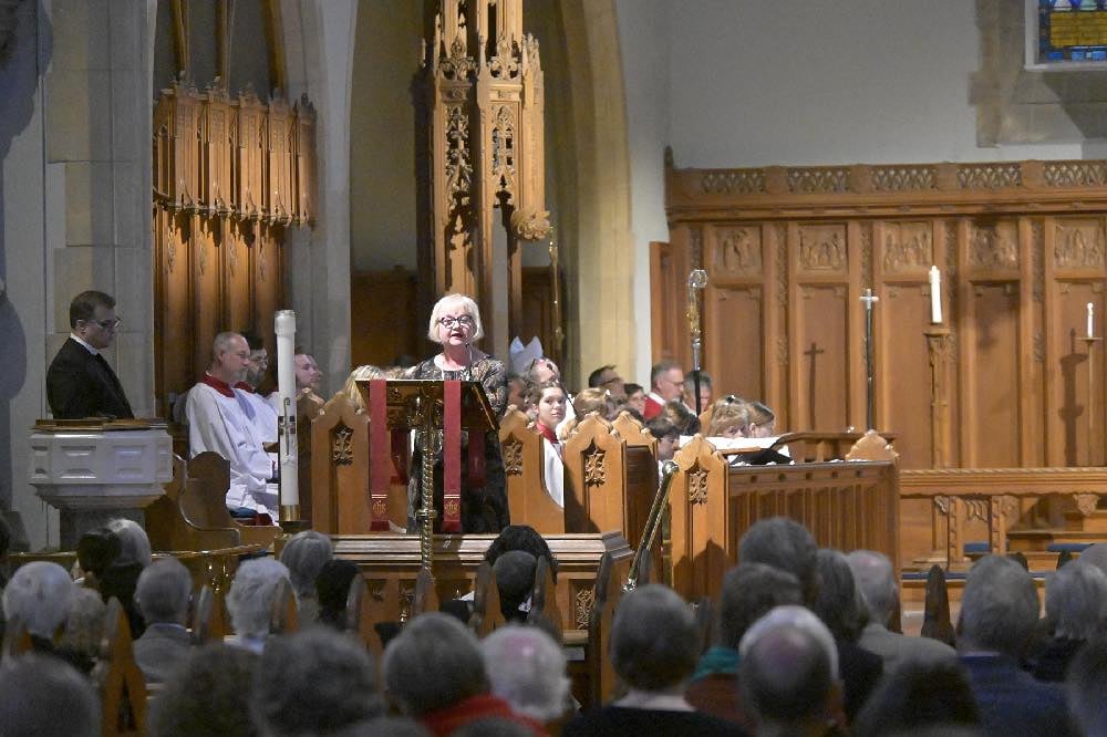 Margaret Porter and the Rev. Canon Stephen Silverthorne.