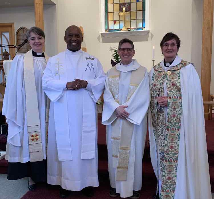 The Rev. Canon Catherine Ascah, the Rev. Sony Jabouin, the Rev. Dr. Caz Ducros and the Ven. Linda Hill.