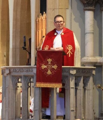 Lt. Col. the Rev. Mike Gibbons offered the sermon. 