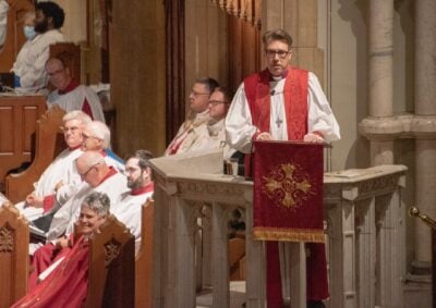 Bishop Samuel Rose offers the sermon