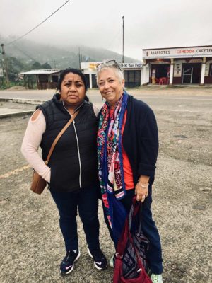 Midwife Gregoria Hernandez and Liana (right), who attends St. James, Perth, and is a member of the diocesan PWRDF working group. 