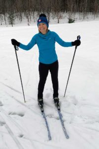 Marian McGrath on skis